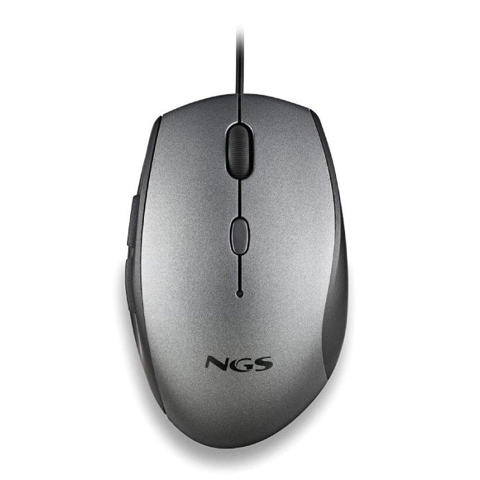 NGS Moth Gray Ratón Ergonómico Gris